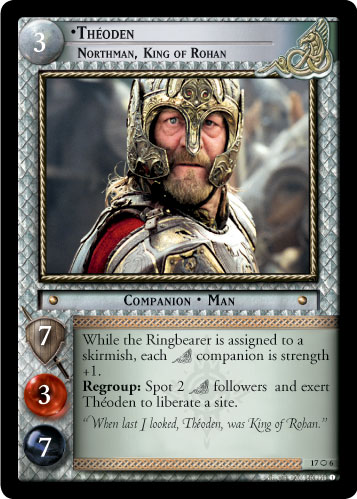 FOIL 17O6 - Theoden, Northman, King of Rohan (O) - Click Image to Close