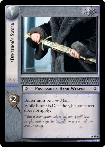 FOIL 18RF8 - Denethor's Sword (F) - Click Image to Close