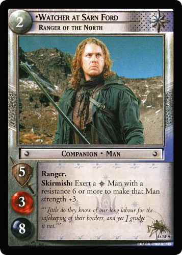 (image for) FOIL 18RF9 - Watcher at Sarn Ford, Ranger of the North (F)