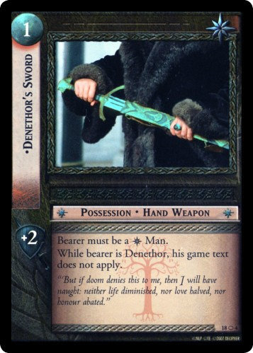 FOIL 18O4 - Denethor's Sword (O) - Click Image to Close