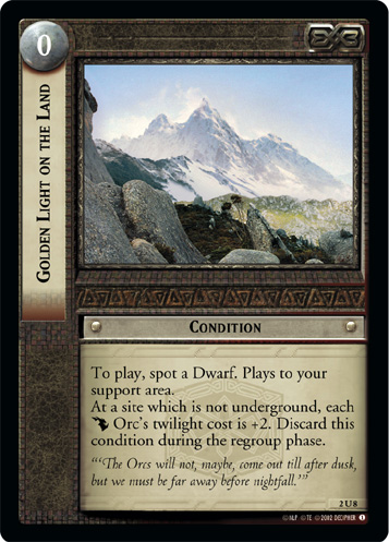 FOIL 2U8 - Golden Light on the Land - Click Image to Close