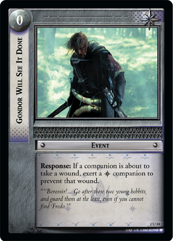 FOIL 2U34 - Gondor Will See It Done - Click Image to Close