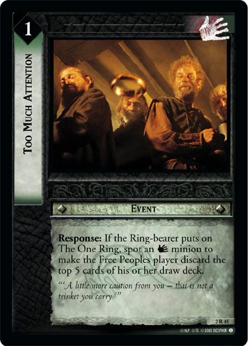 FOIL 2R45 - Too Much Attention - Click Image to Close