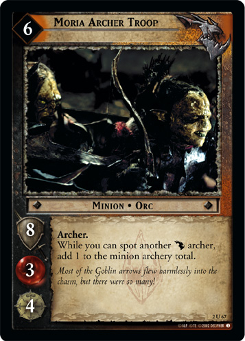 FOIL 2U67 - Moria Archer Troop - Click Image to Close