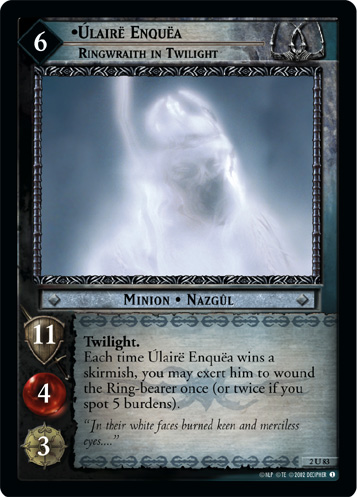 [Poor Condition] 2U83 - Ulaire Enquea, Ringwraith in Twilight - Click Image to Close