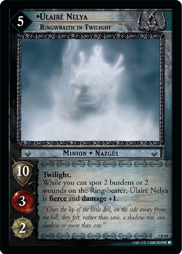 [Poor Condition] 2R84 - Ulaire Nelya, Ringwraith in Twilight - Click Image to Close