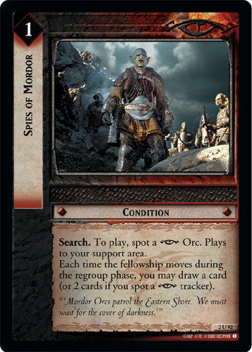 FOIL 2U92 - Spies of Mordor - Click Image to Close