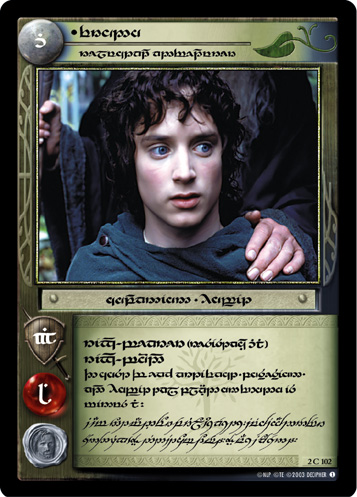 2C102T - Frodo, Reluctant Adventurer (Tengwar) - Click Image to Close