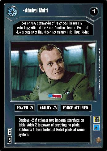 [Poor Condition] Admiral Motti - Click Image to Close