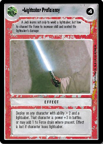 [Poor Condition] Lightsaber Proficiency - Click Image to Close