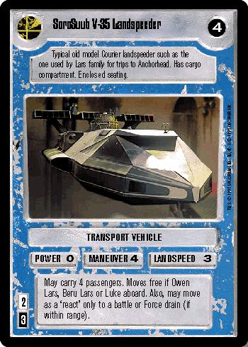 SoroSuub V-35 Landspeeder - Click Image to Close