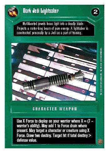 WB - Dark Jedi Lightsaber - Click Image to Close