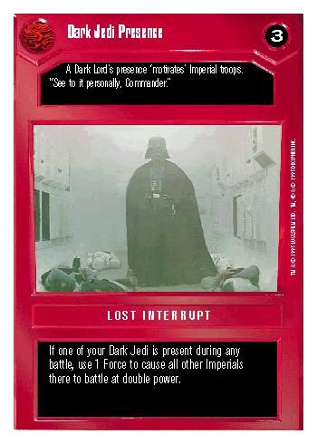 WB - Dark Jedi Presence - Click Image to Close