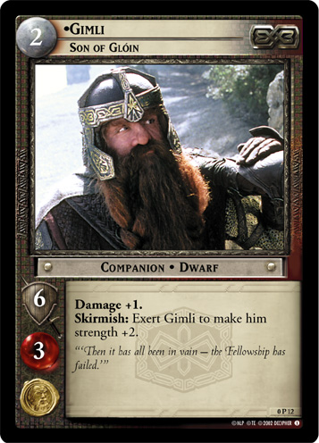 FOIL 0P12 - Gimli, Son of Gloin (P) - Click Image to Close