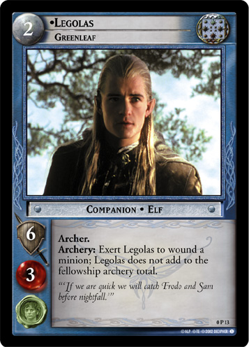 FOIL 0P13 - Legolas, Greenleaf (P) - Click Image to Close