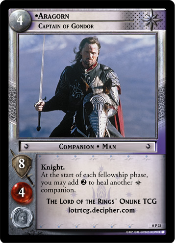 0P23 - Aragorn, Captain of Gondor - Click Image to Close