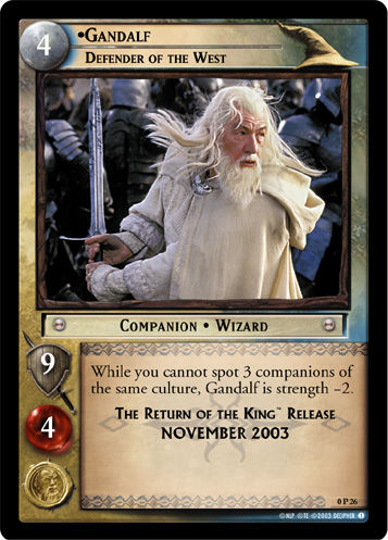 0P26 - Gandalf, Defender of the West (P) - Click Image to Close