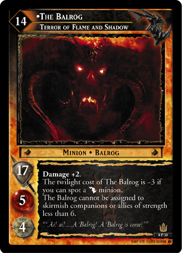 0P30 - The Balrog, Terror of Flame and Shadow (P) - Click Image to Close