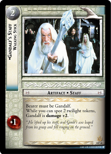 0P38 - Gandalf's Staff, Walking Stick (P) - Click Image to Close