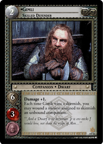 0P46 - Gimli, Skilled Defender (P) - Click Image to Close