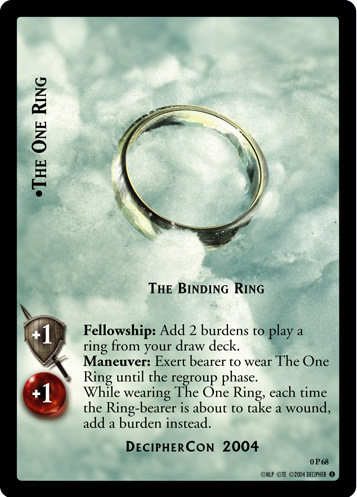 0P68 - The One Ring, The Binding Ring - Click Image to Close