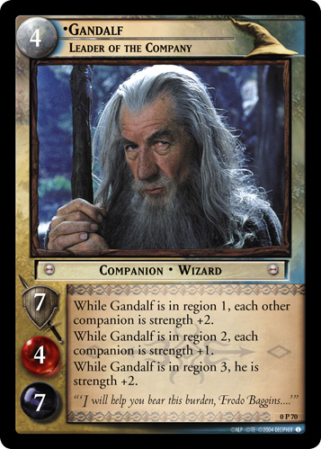 FOIL 0P70 - Gandalf, Leader of the Company - Click Image to Close