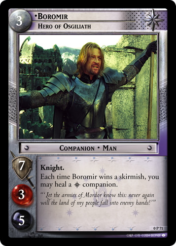 FOIL 0P71 - Boromir, Hero of Osgiliath - Click Image to Close