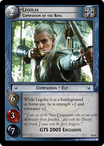 FOIL 0P87 - Legolas, Companion of the Ring (P) - Click Image to Close