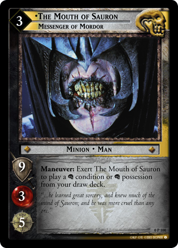 FOIL 0P100 - The Mouth of Sauron, Messenger of Mordor - Click Image to Close