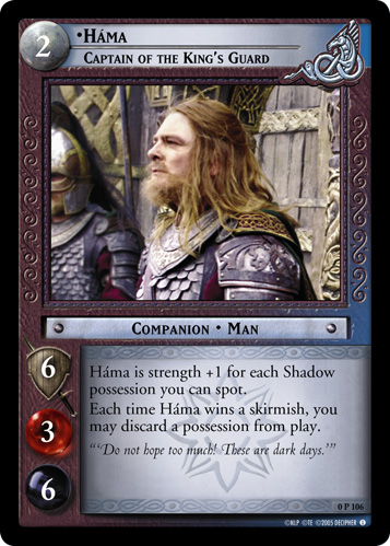 FOIL 0P106 - Hama, Captain of the King's Guard - Click Image to Close