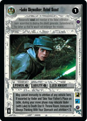 FOIL - Luke Skywalker, Rebel Scout - Click Image to Close