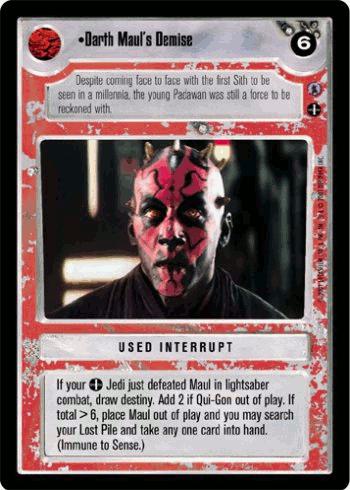 Darth Maul's Demise - Click Image to Close