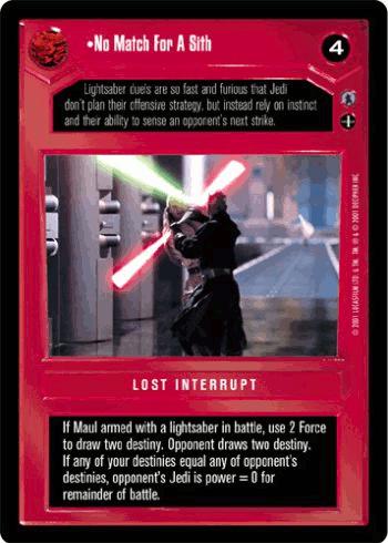 No Match For A Sith - Click Image to Close