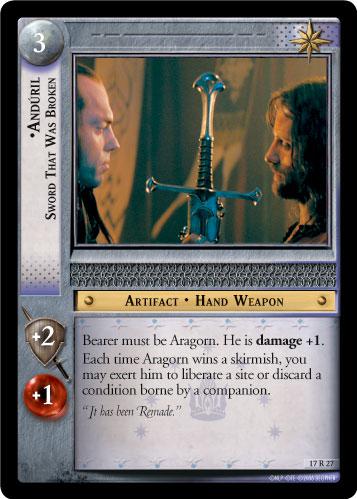 17R27 - Anduril, Sword That Was Broken - Click Image to Close