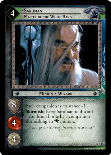 17R116 - Saruman, Master of the White Hand - Click Image to Close