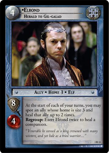 FOIL 3R13 - Elrond, Herald to Gil-galad - Click Image to Close