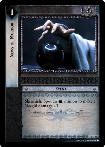 FOIL 3U82 - News of Mordor - Click Image to Close