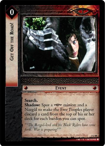 FOIL 3U88 - Get Off the Road! - Click Image to Close