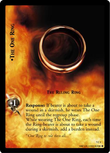 FOIL 7C1 - The One Ring, The Ruling Ring - Click Image to Close