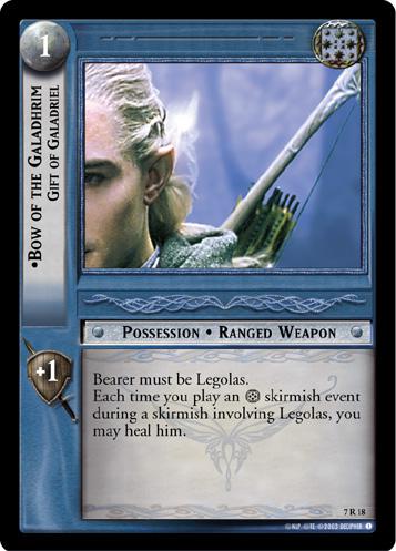 FOIL 7R18 - Bow of the Galadhrim, Gift of Galadriel - Click Image to Close