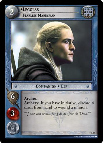 FOIL 7R25 - Legolas, Fearless Marksman - Click Image to Close