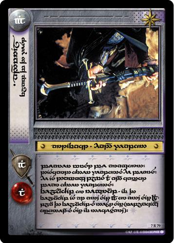 7R79T - Anduril, Flame of the West (Tengwar) - Click Image to Close