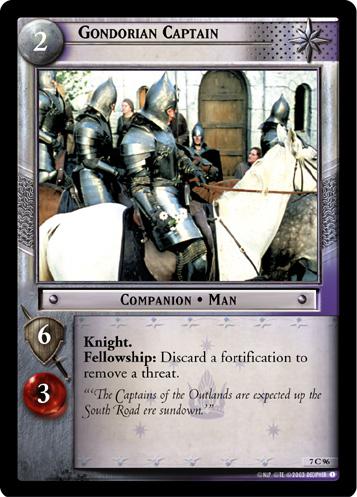 FOIL 7C96 - Gondorian Captain - Click Image to Close