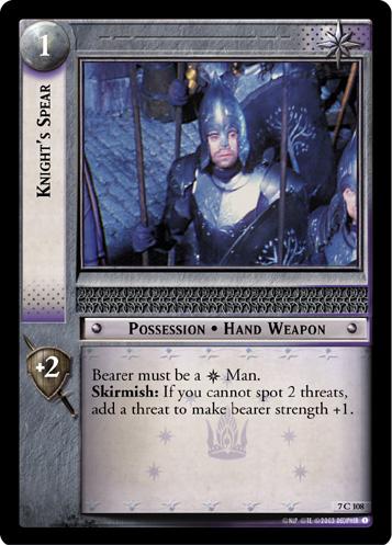 FOIL 7C108 - Knight's Spear - Click Image to Close