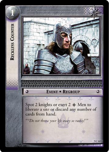 FOIL 7C117 - Reckless Counter - Click Image to Close