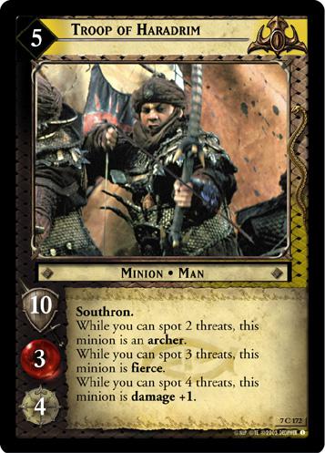 FOIL 7C172 - Troop of Haradrim - Click Image to Close