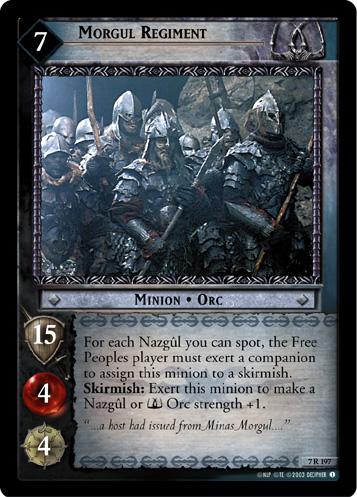 [Poor Condition] 7R197 - Morgul Regiment - Click Image to Close