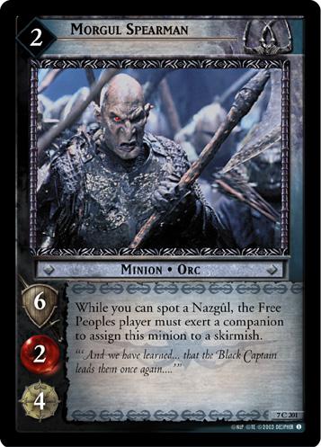 FOIL 7C201 - Morgul Spearman - Click Image to Close