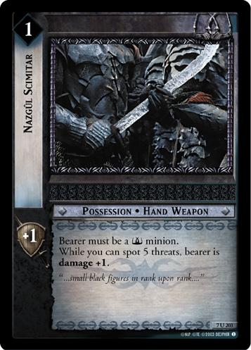 FOIL 7U203 - Nazgul Scimitar - Click Image to Close