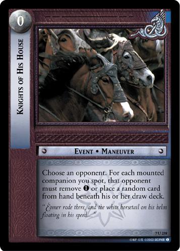 FOIL 7U238 - Knights of His House - Click Image to Close